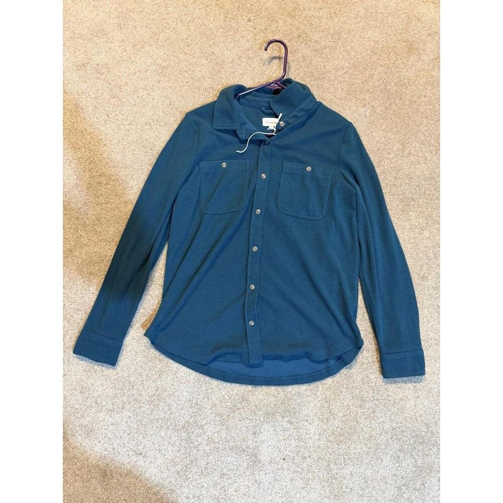 Women's Adore Me Teal Button Up Blouse Size Medium NWT
